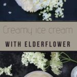 Elderflower ice cream
