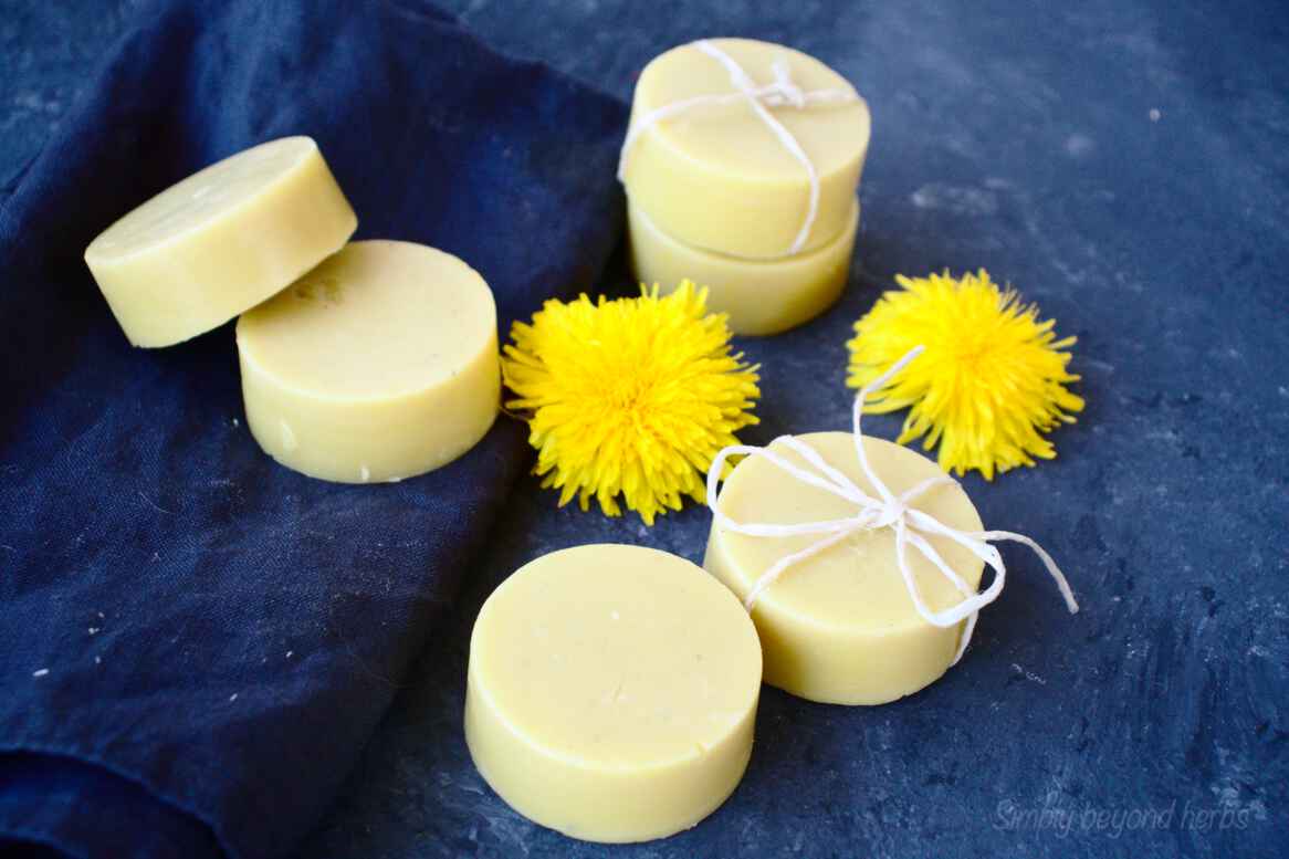 Dandelion Lotion bars recipe SimplyBeyondHerbs