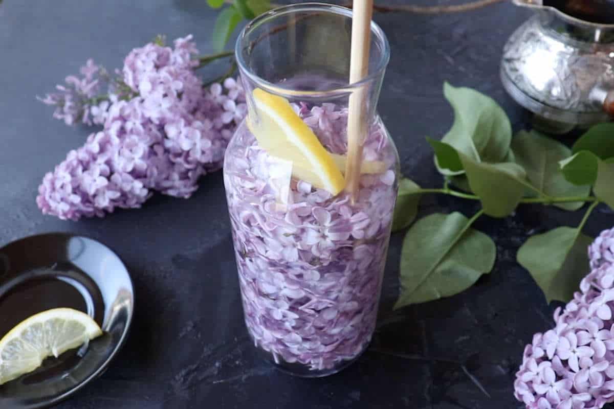 Delicious Lilac simple syrup recipe SimplyBeyondHerbs