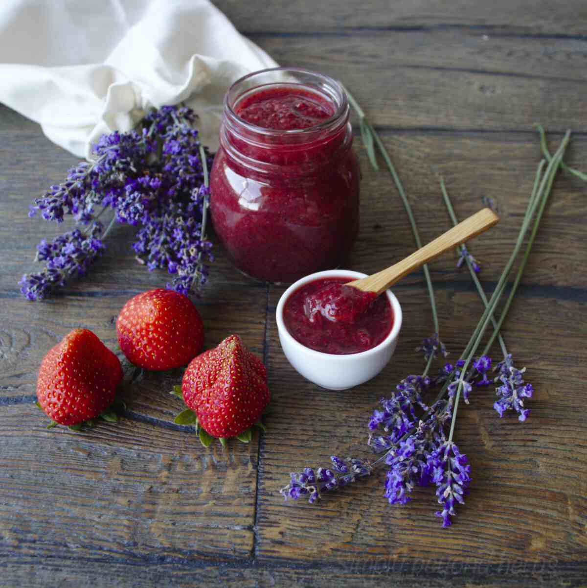 Strawberry lavender jam the healthy way SimplyBeyondHerbs