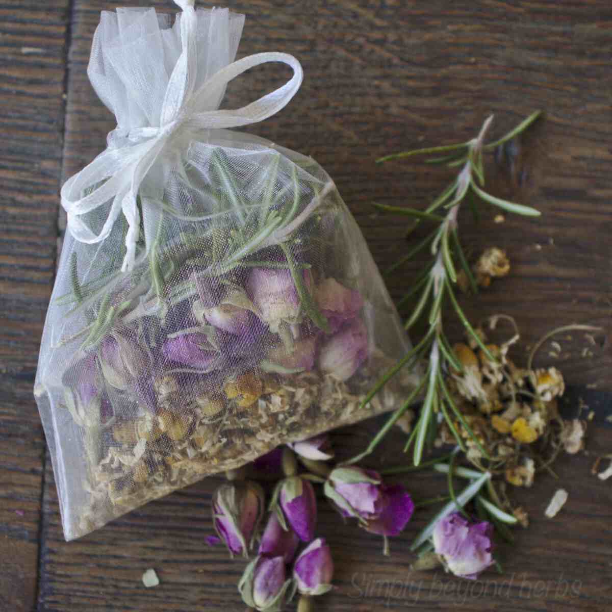 DIY foot bath with herbs SimplyBeyondHerbs