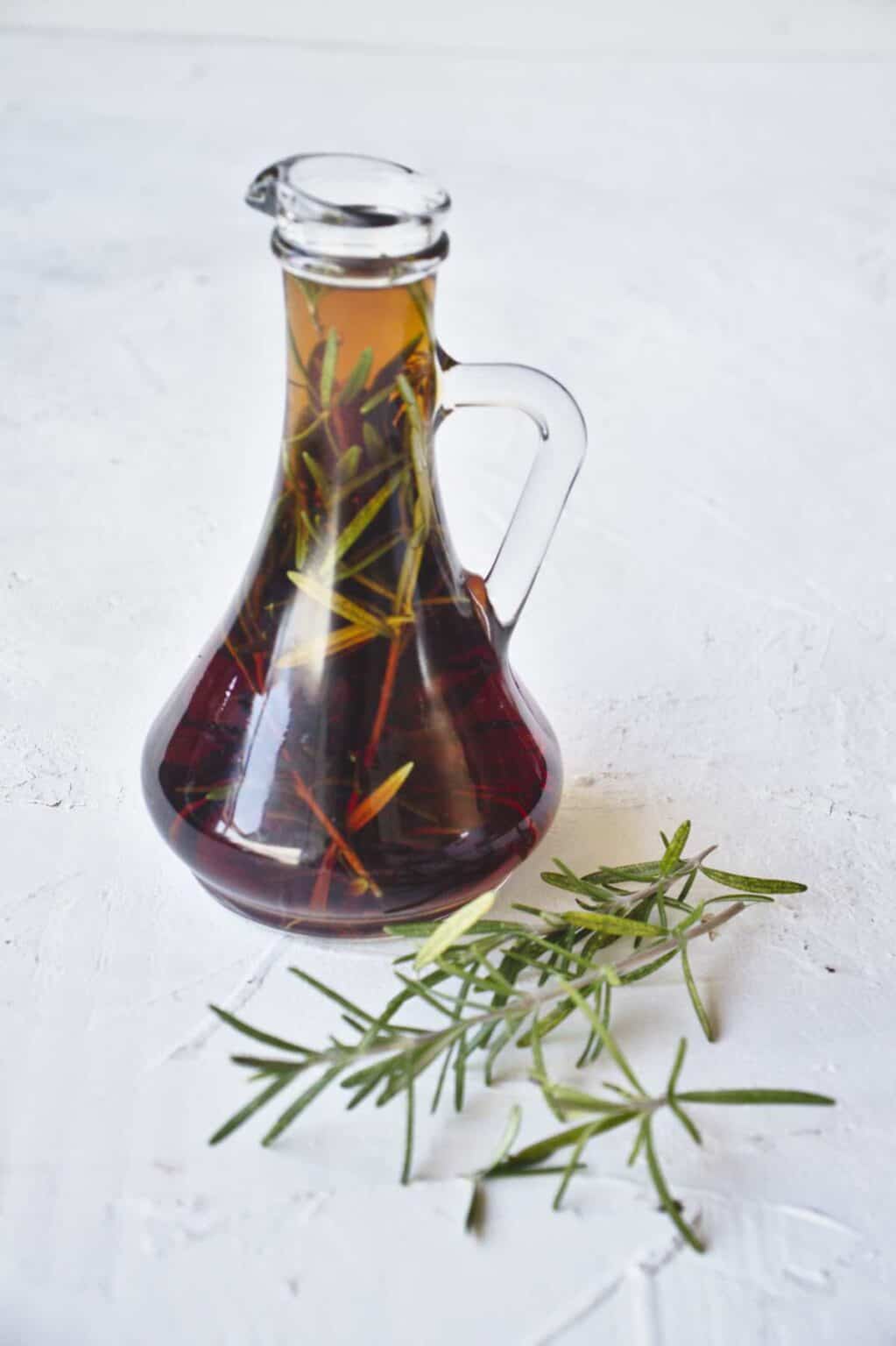 Rosemary water hair rinse for hair growth SimplyBeyondHerbs