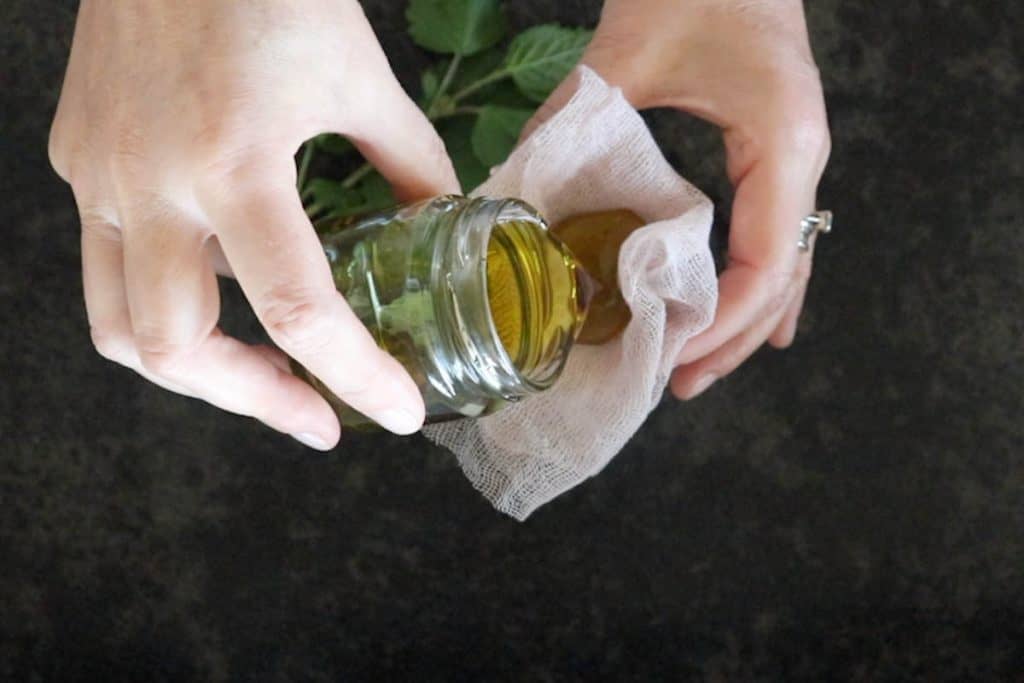 How to make lemon balm oil + 10 ways to use it SimplyBeyondHerbs