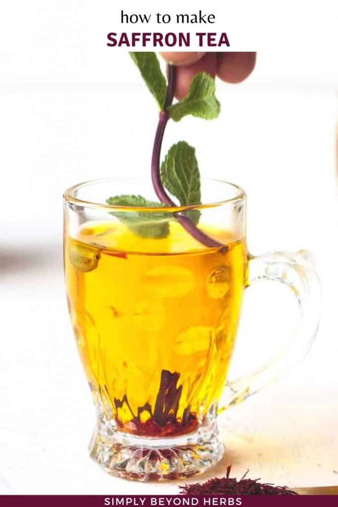 Saffron tea recipe and its variations SimplyBeyondHerbs