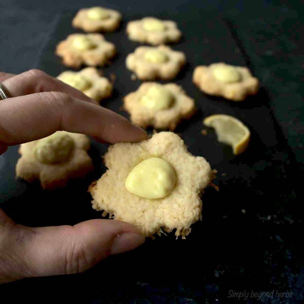 Homemade lemon curd cookies recipe SimplyBeyondHerbs