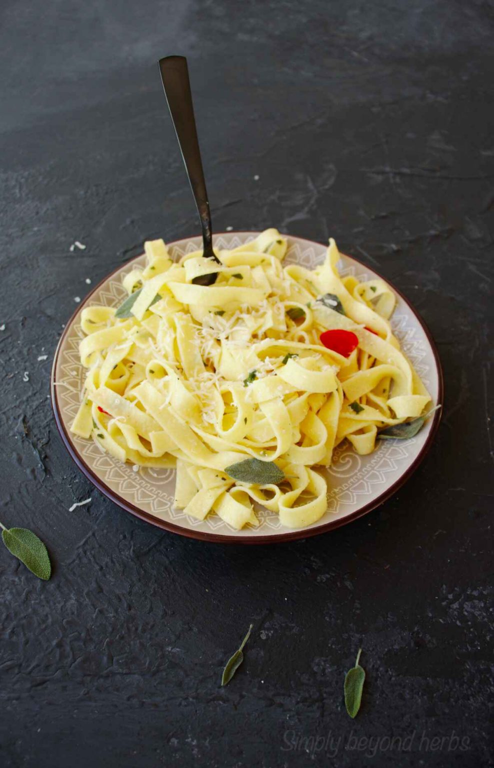 Quick sage pasta recipe SimplyBeyondHerbs