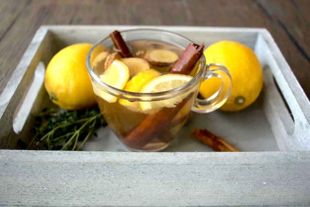 Fresh Ginger Lemon Cinnamon Tea. SimplyBeyondHerbs