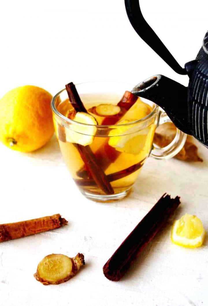 Fresh Ginger Lemon Cinnamon Tea. SimplyBeyondHerbs