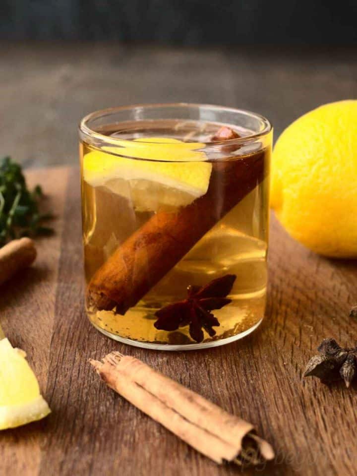 Fresh Ginger Lemon Cinnamon Tea. SimplyBeyondHerbs