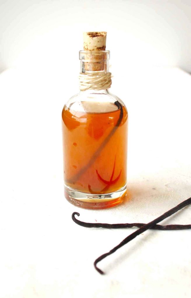 Homemade Vanilla liqueur recipe from fresh vanilla beans