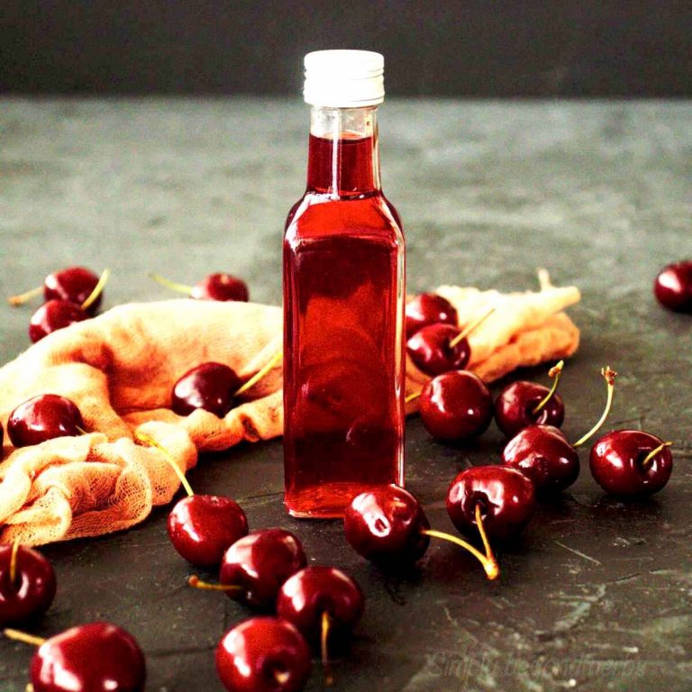 Easy Cherry vinegar recipe with probiotics SimplyBeyondHerbs