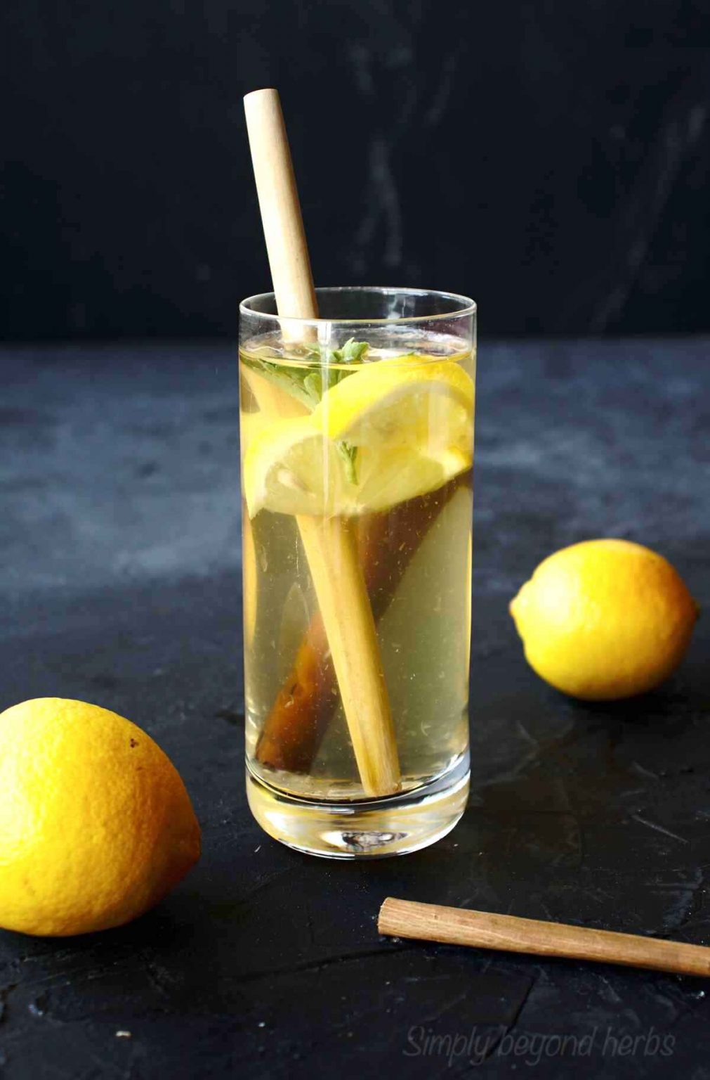 Refreshing Lemon Cinnamon Water Recipe SimplyBeyondHerbs