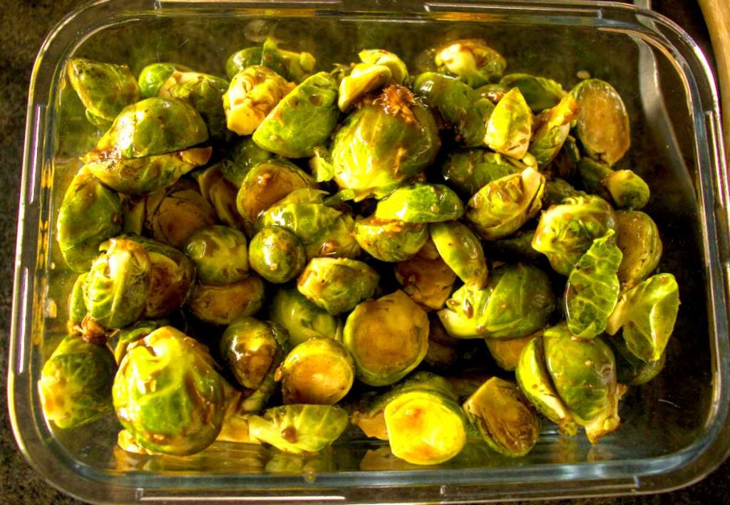 Roasted Marinated Brussels Sprouts SimplyBeyondHerbs