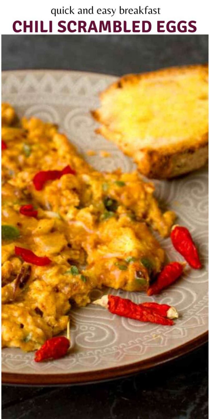 Spicy, quick and easy Chili Scrambled Eggs SimplyBeyondHerbs