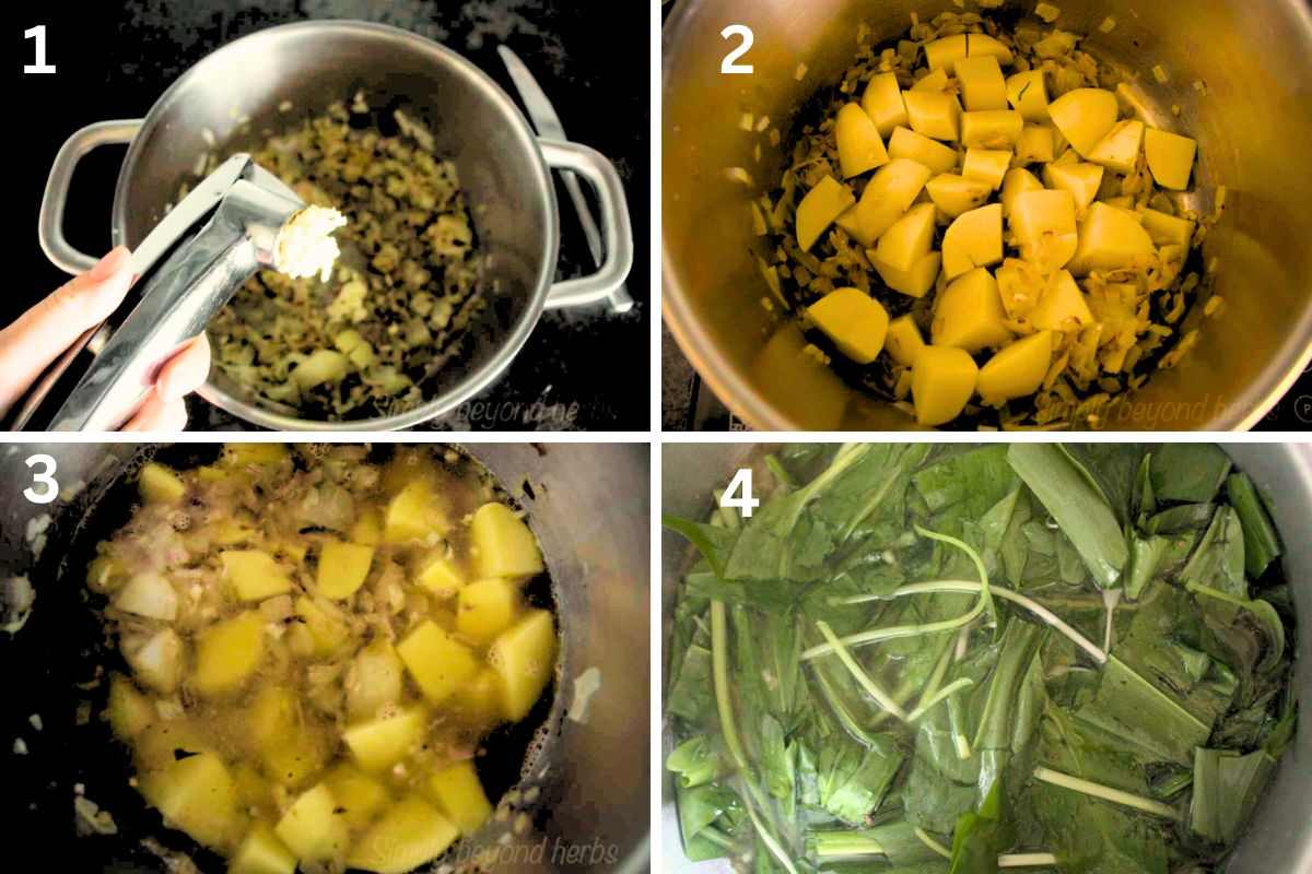 Wild Garlic Potato soup